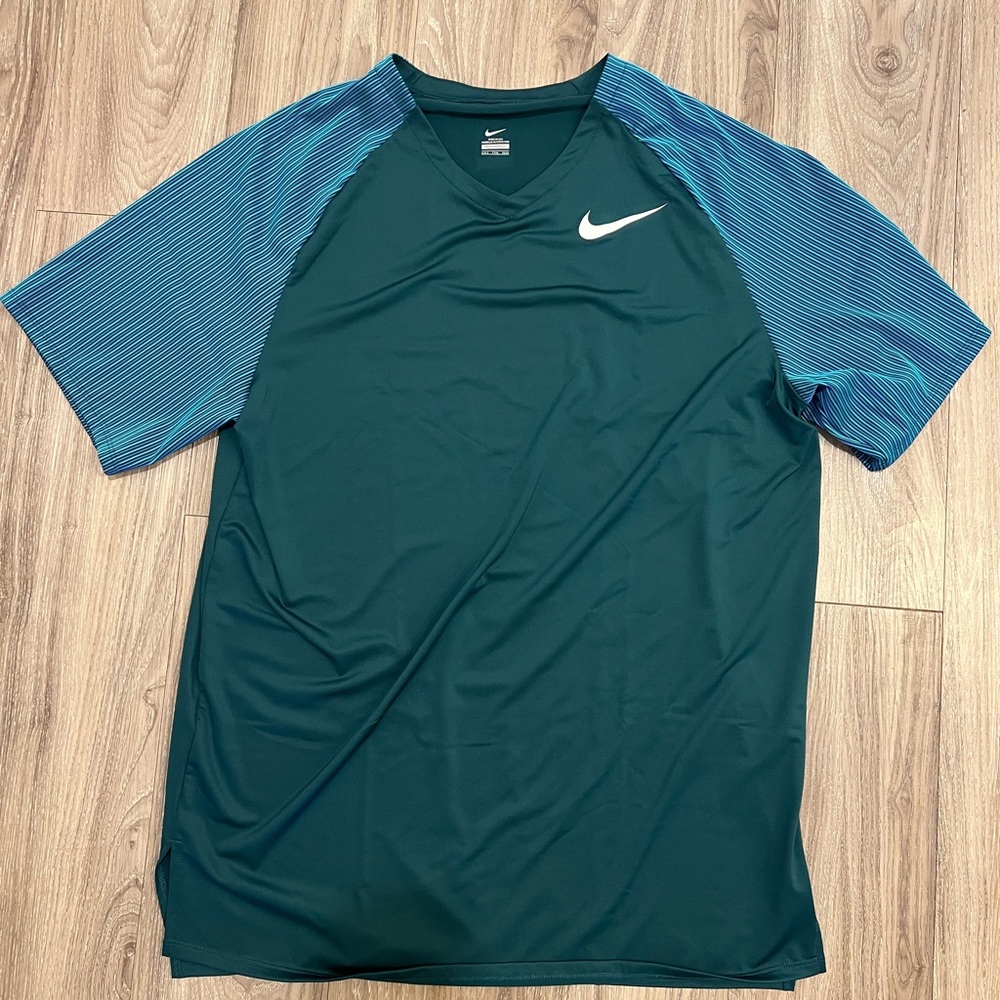 NIKE Pro Elite Jersey Shirt Men’s Size XXLT Green Blue Track & Field Made In USA